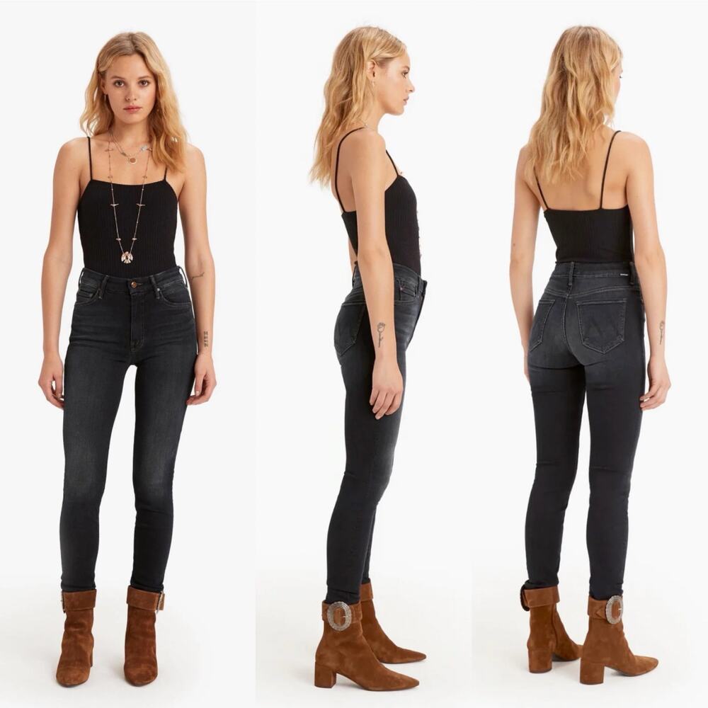 Mother Denim High Waisted Looker Skinny Jeans in Coffee Tea or Me Size 27